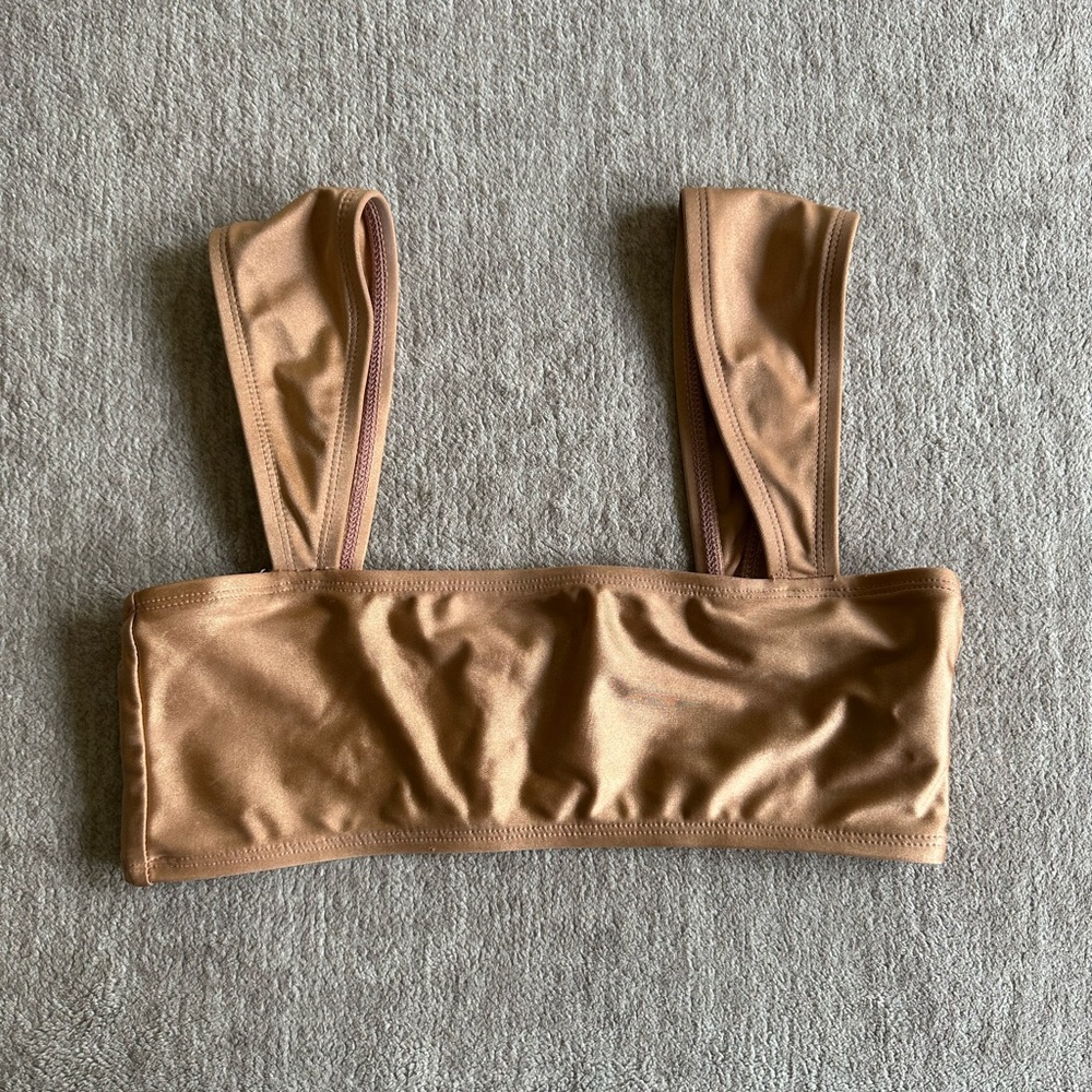 Ris-k Swim Peach Champagne Bikini Top